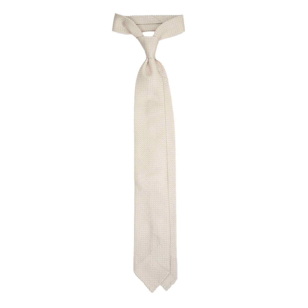 Sand Garza Grossa Grenadine Silk Tie Serà Fine Silk