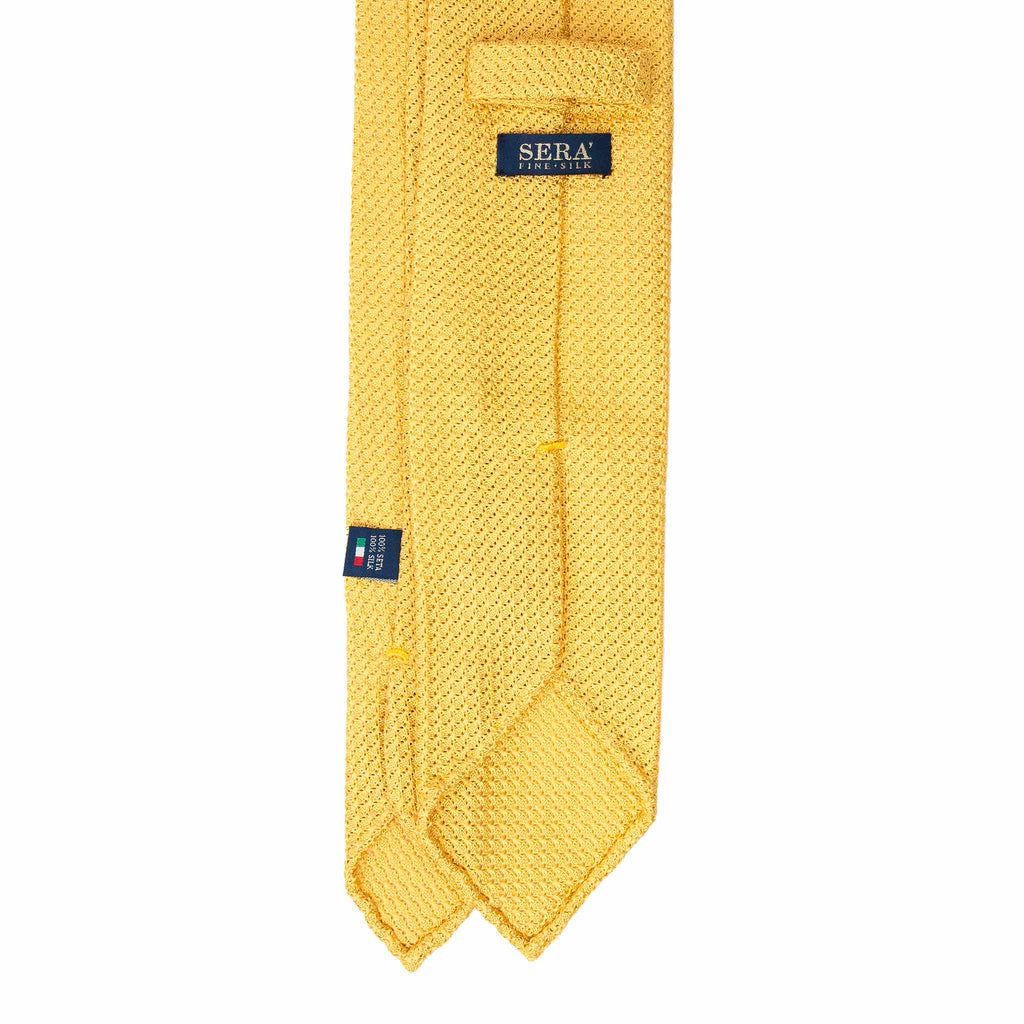 Yellow Garza Grossa Grenadine Silk Tie Serà Fine Silk