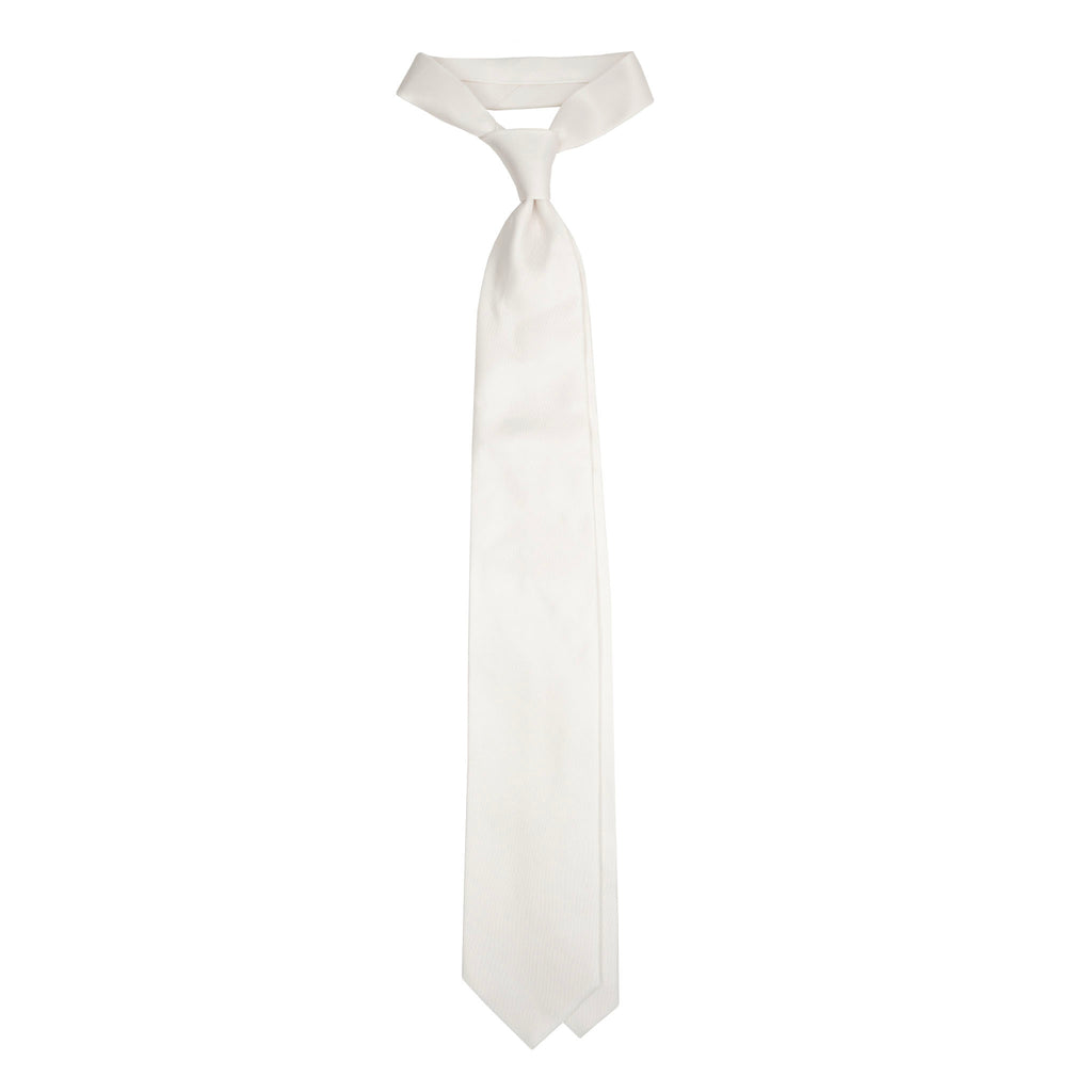 White Silk Tie Serà Fine Silk