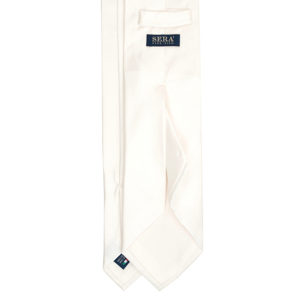 White Silk Tie Serà Fine Silk