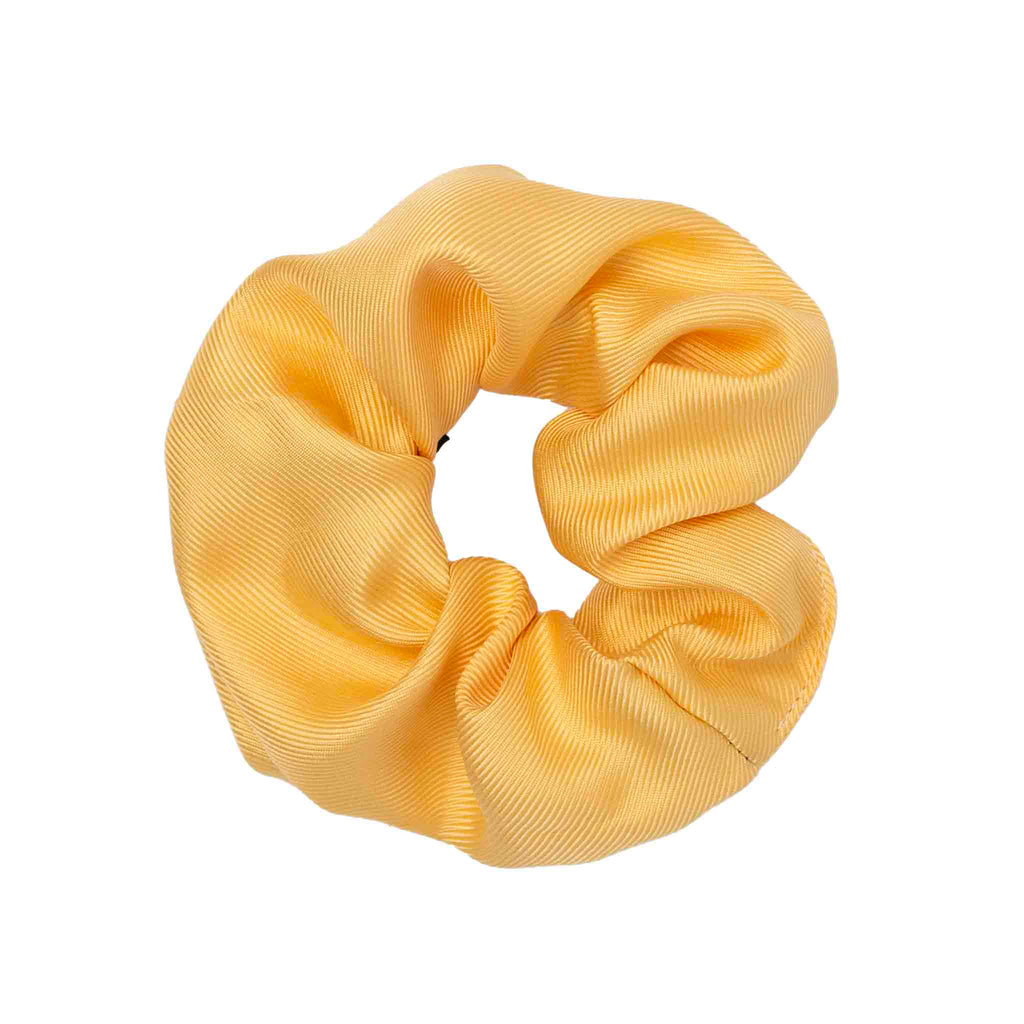 yellow silk scrunchy