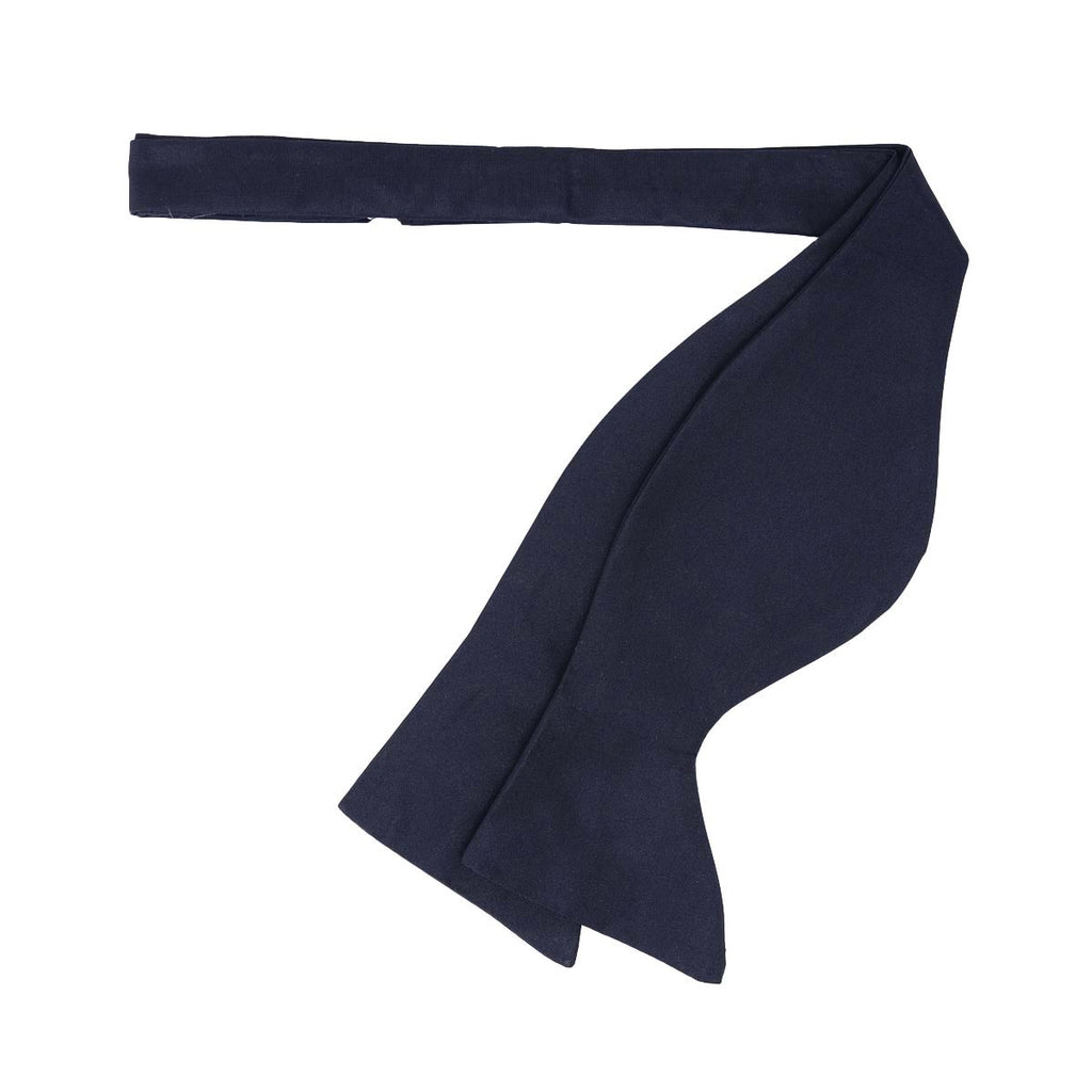 Dark Blue Self-Tie Silk Butterfly Bow Tie Serà Fine Silk