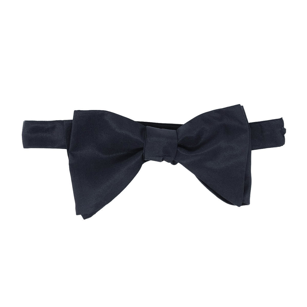 Dark Blue Self-Tie Silk Butterfly Bow Tie Serà Fine Silk