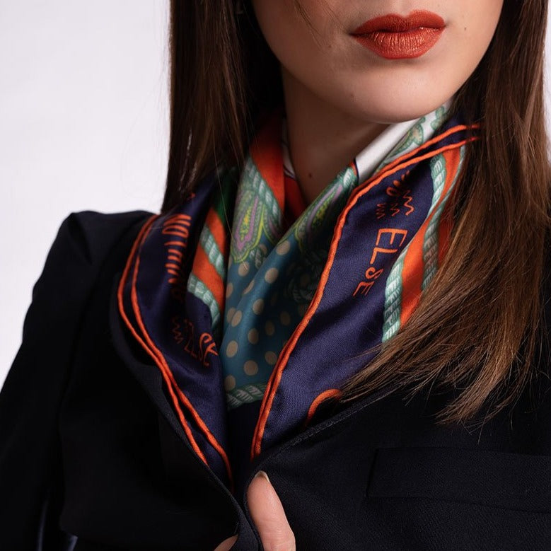 Just Us, nothing else Multicolor Silk Scarf