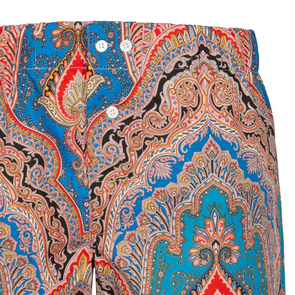 Paisley Pattern Cotton Boxers Serà Fine Silk