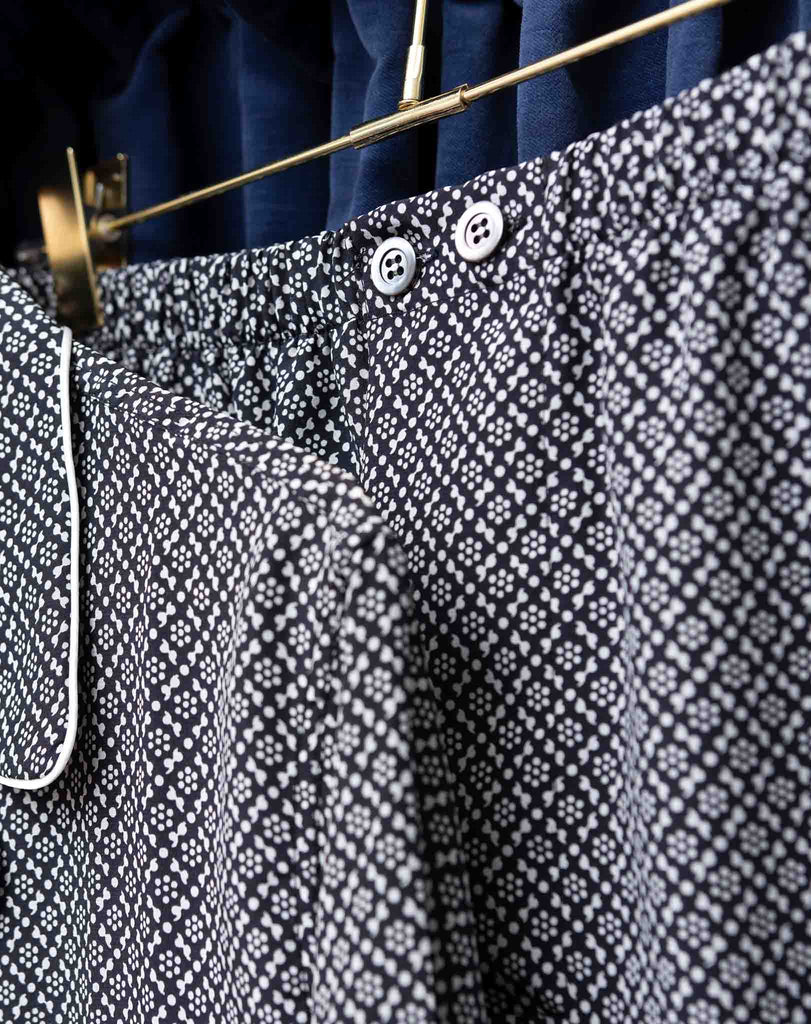 Black & White Silk Pajama Serà Fine Silk