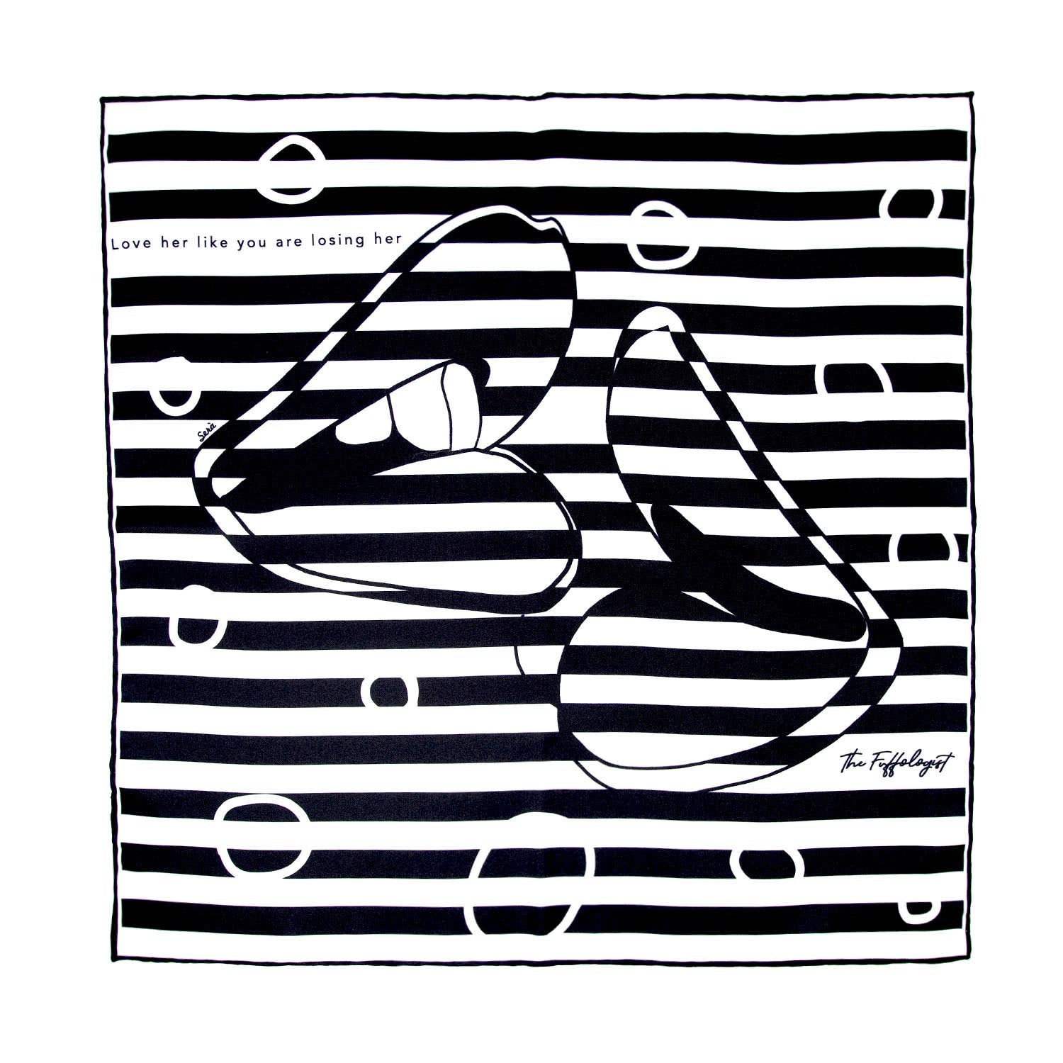 "Love her like you are losing her" Pocket Square
