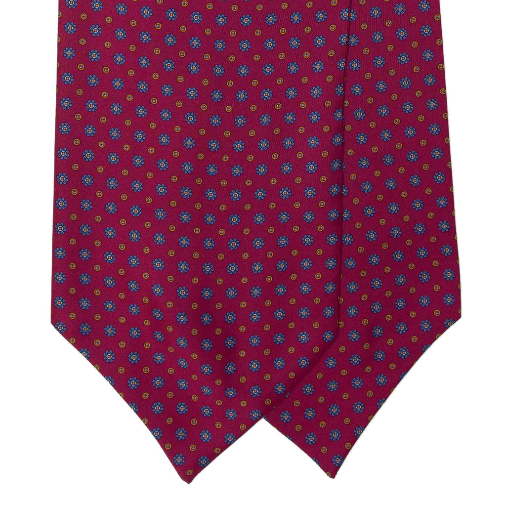 SERAFINESILK-burgundy-with-small-flowers-silk-ascot