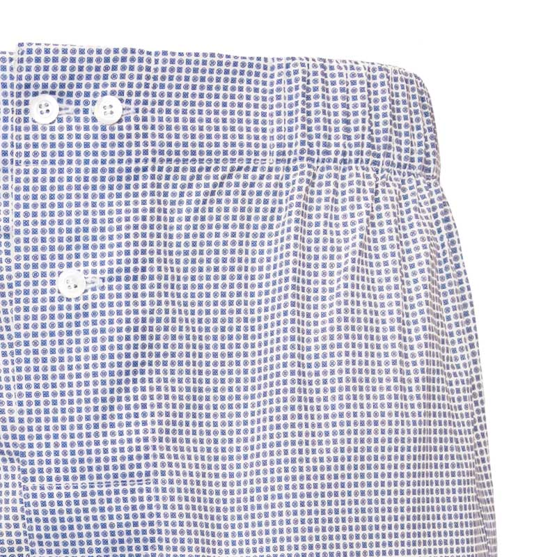 sera fine silk - white with small flowers cotton boxers