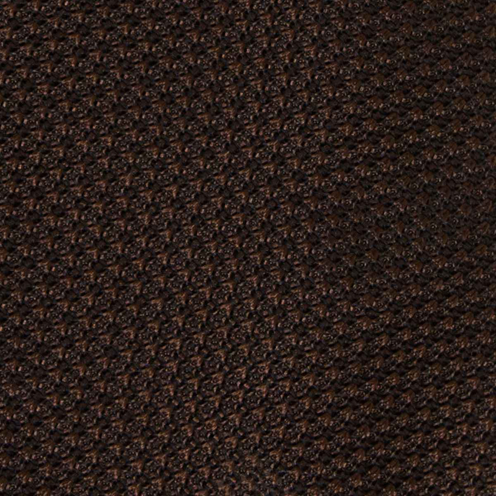 brown garza grossa grenadine silk tie - serà fine silk