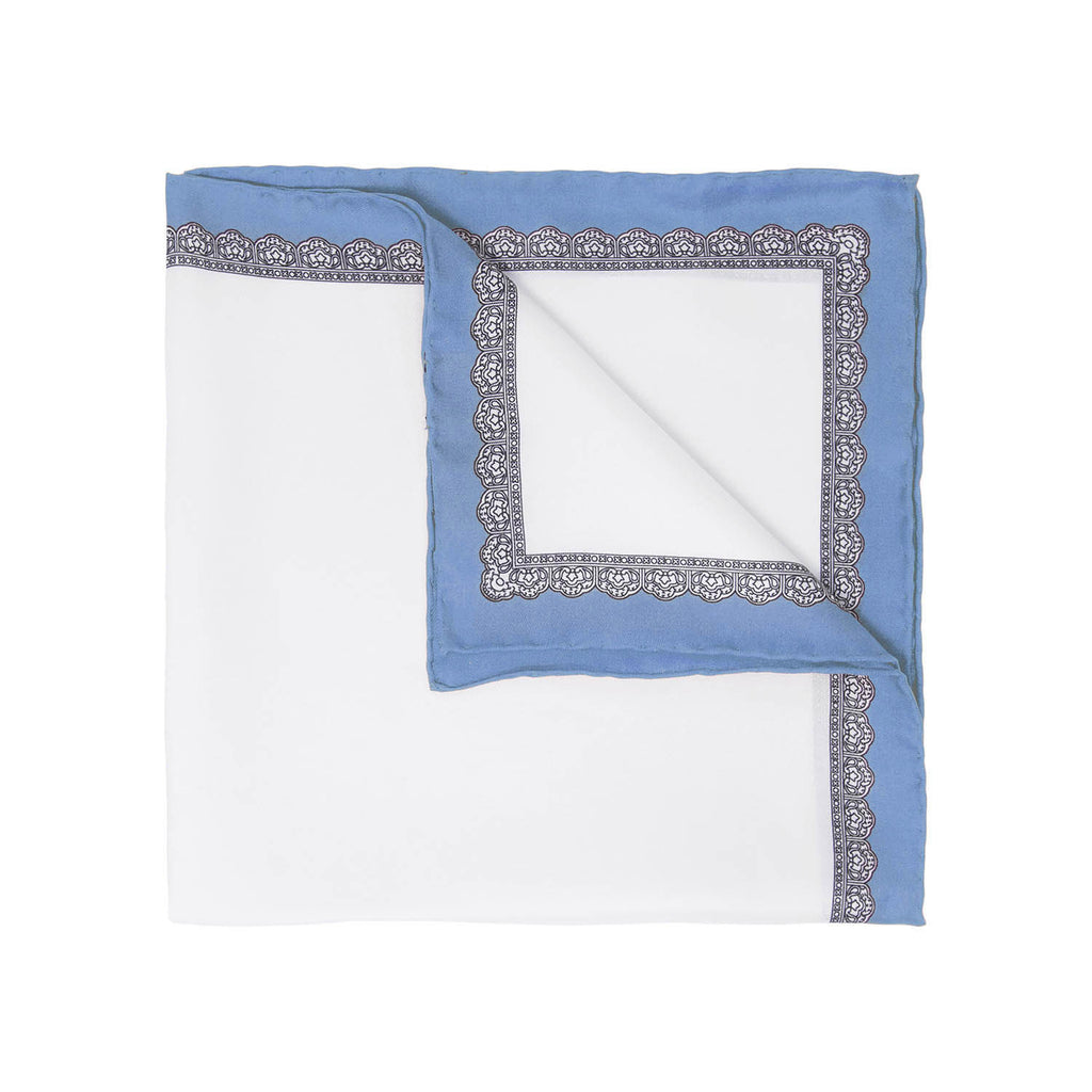 serà fine silk - Serenity Blue Essential pocket square