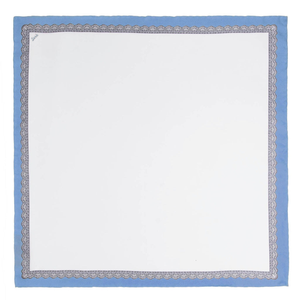 serà fine silk - Serenity Blue Essential pocket square