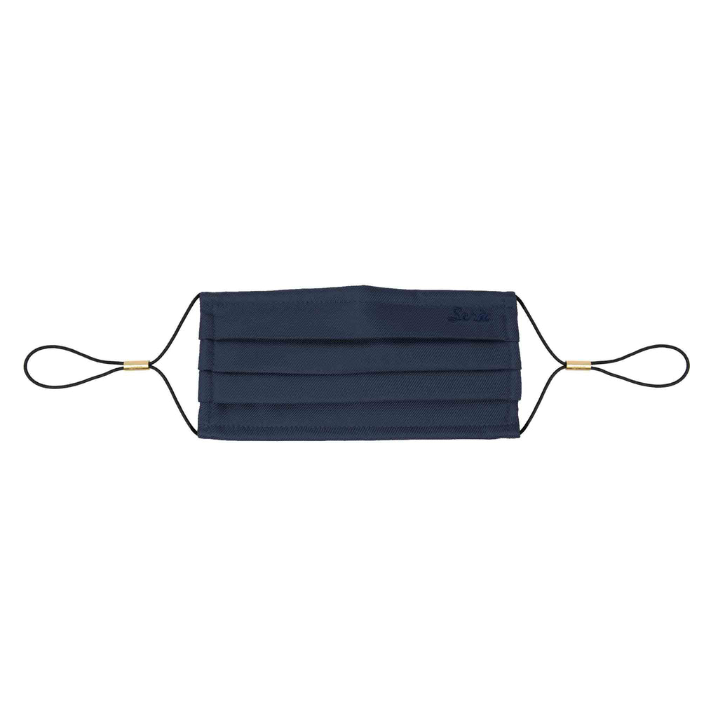 sera fine silk - dark blue silk face cover
