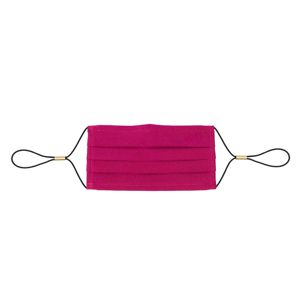 sera fine silk - hot pink silk face cover