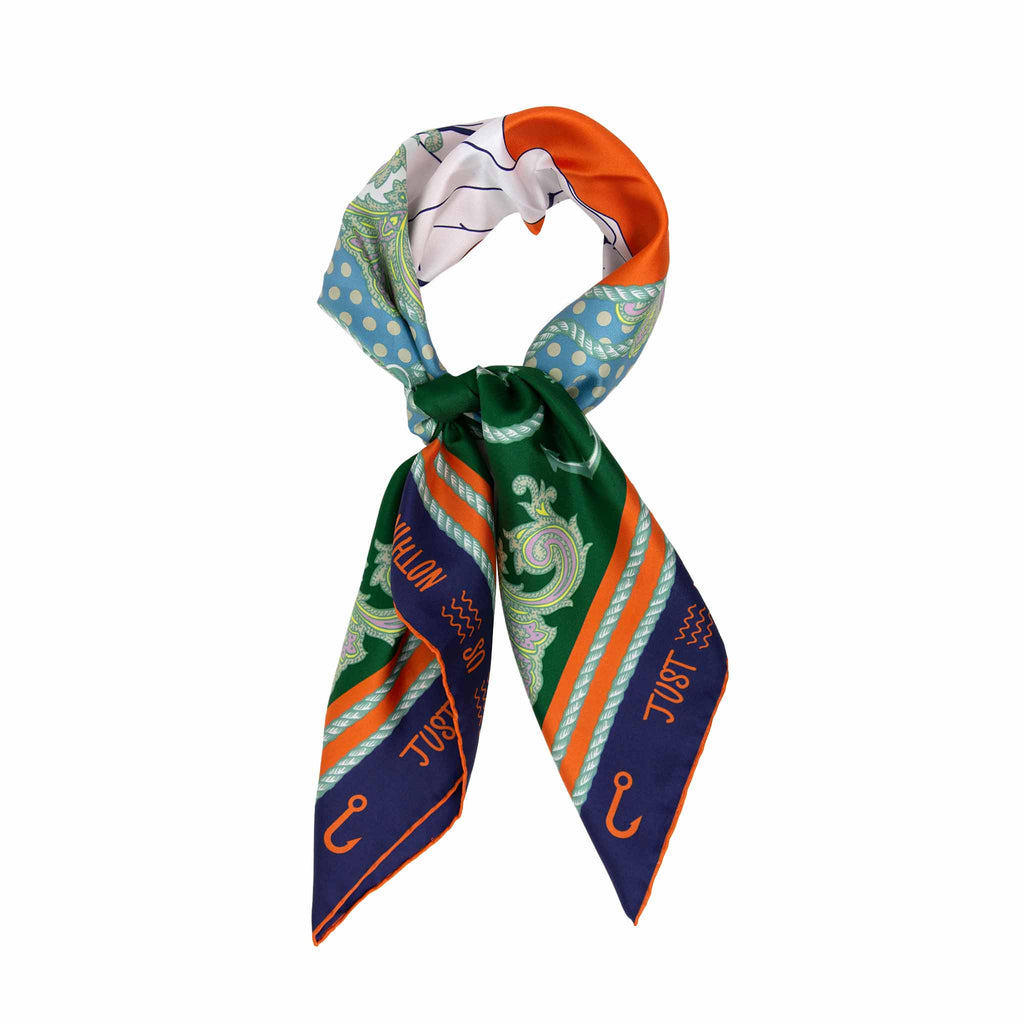 Just Us, nothing else Multicolor Silk Scarf