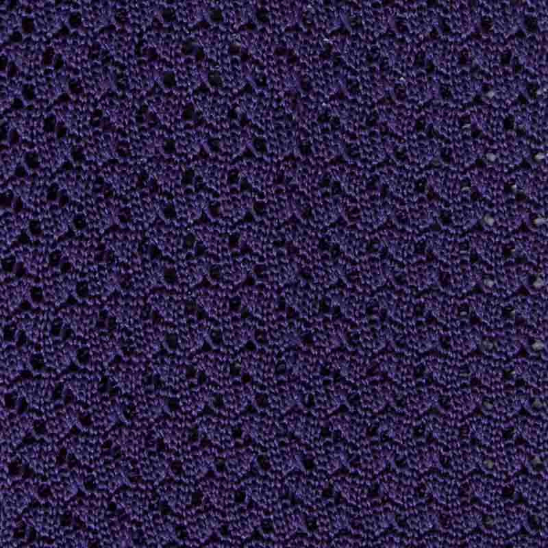 Dark Purple Hazelnut V Point Knitted Tie Serà Fine Silk