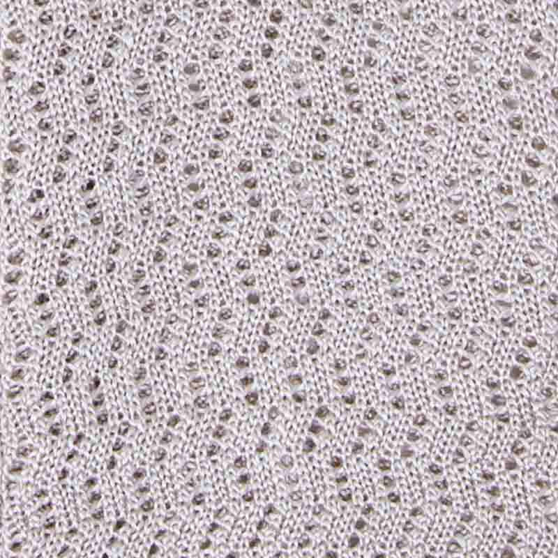 Sand Zig Zag V Point Knitted Silk Tie Serà Fine Silk