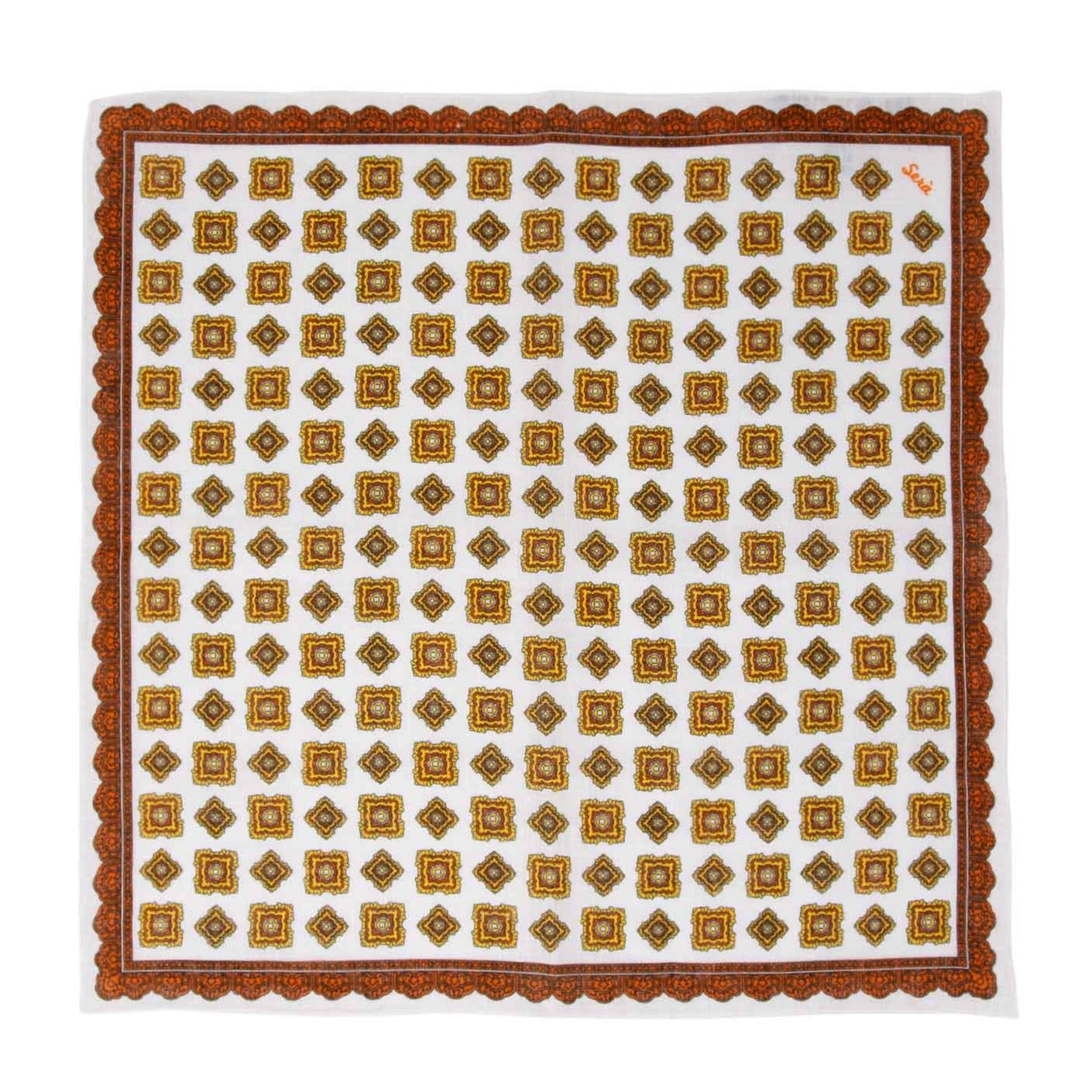 Rombs Linen Pocket Square