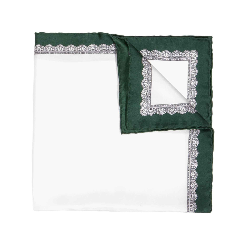 Green Essential Silk Pocket Square - Serà Fine Silk