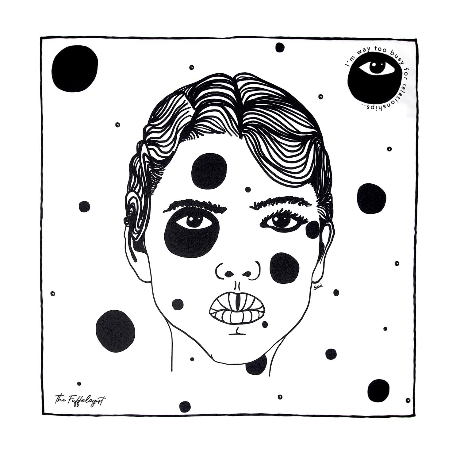"Im way too busy relationships" Pocket Square