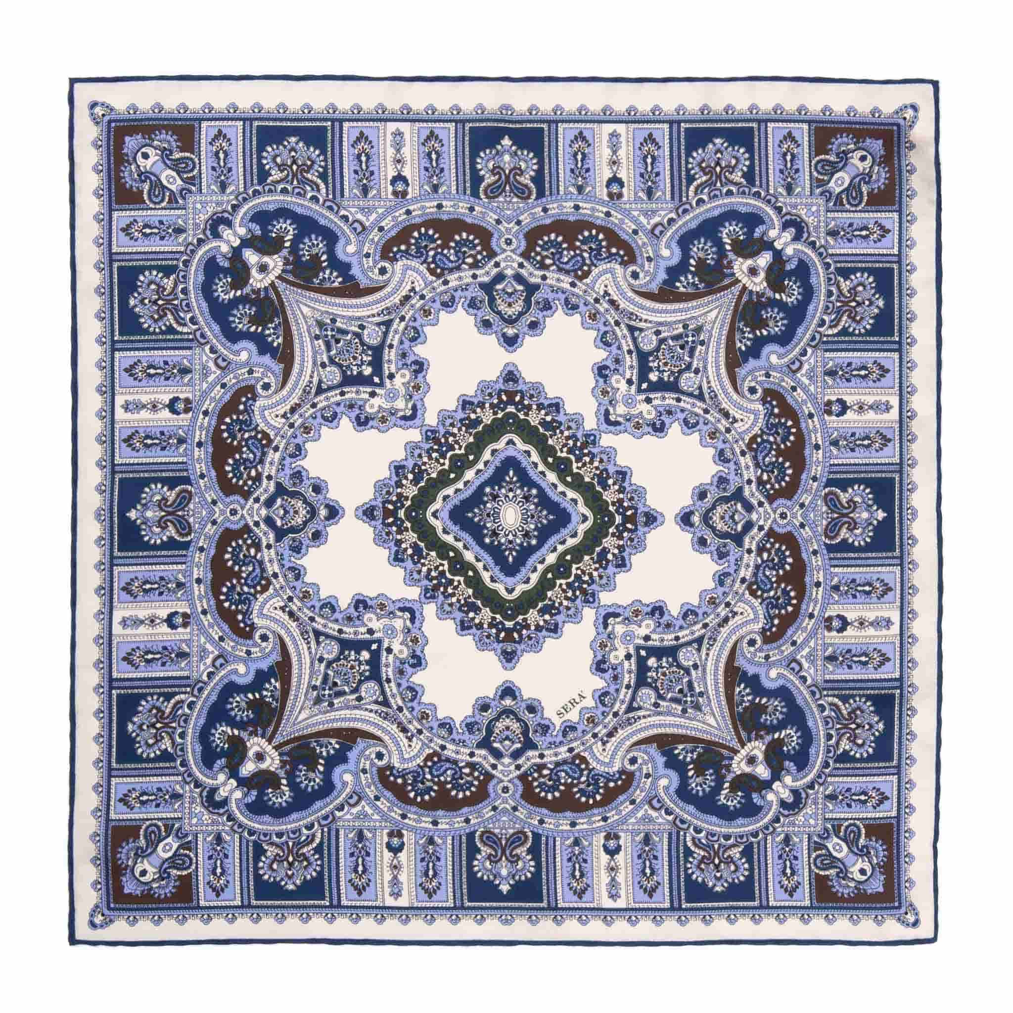 Vanilla Barolo Silk Pocket Square