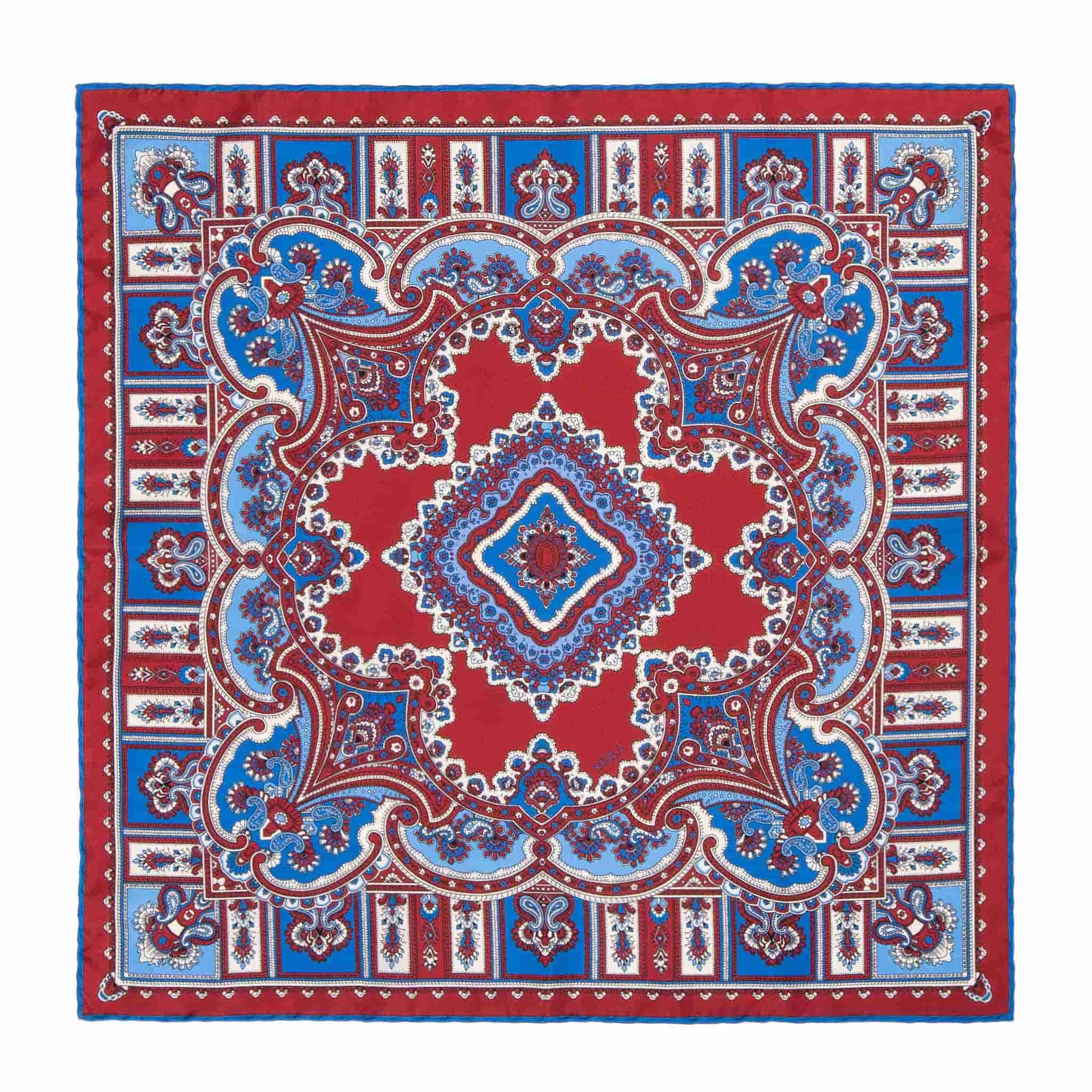 Wild Strawberry Barolo Silk Pocket Square