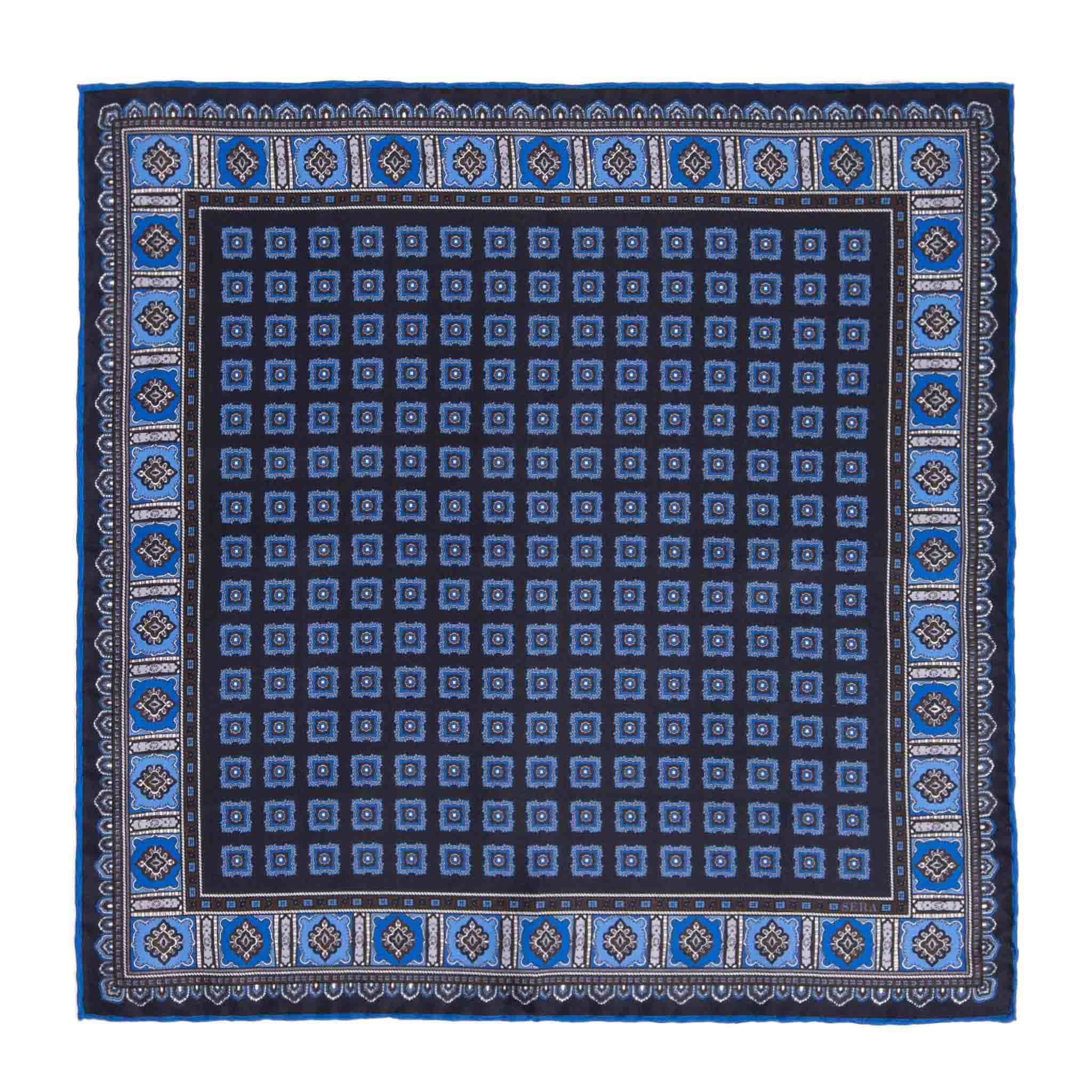 Blueberry Primitivo Silk Pocket Square
