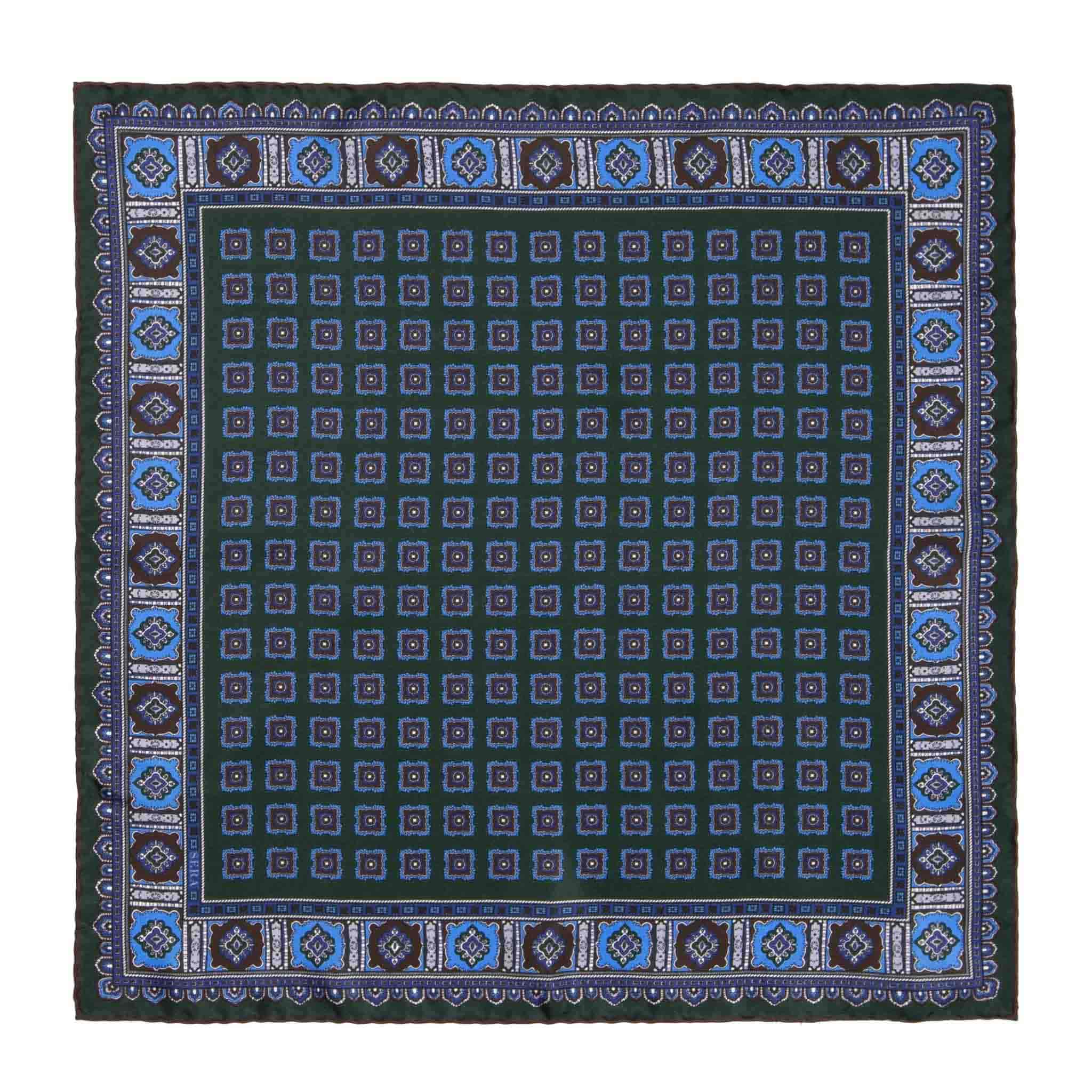 Flowers Primitivo Silk Pocket Square