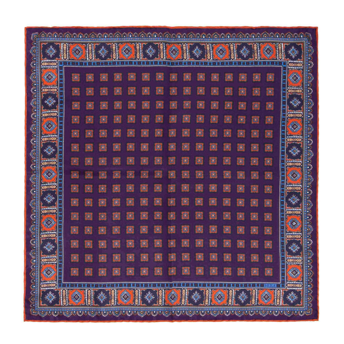 Plum Primitivo Silk Pocket Square | Serà Fine Silk