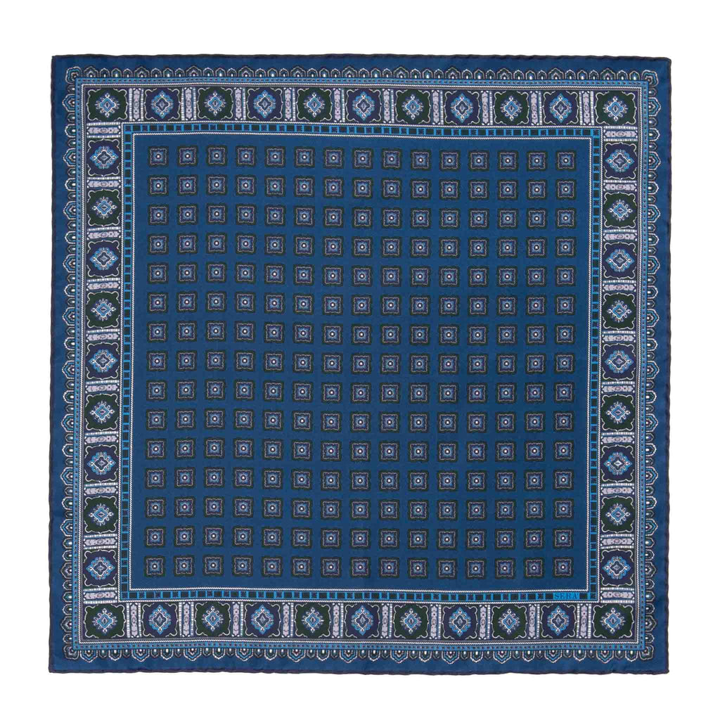 Salt Primitivo Silk Pocket Square Serà Fine Silk