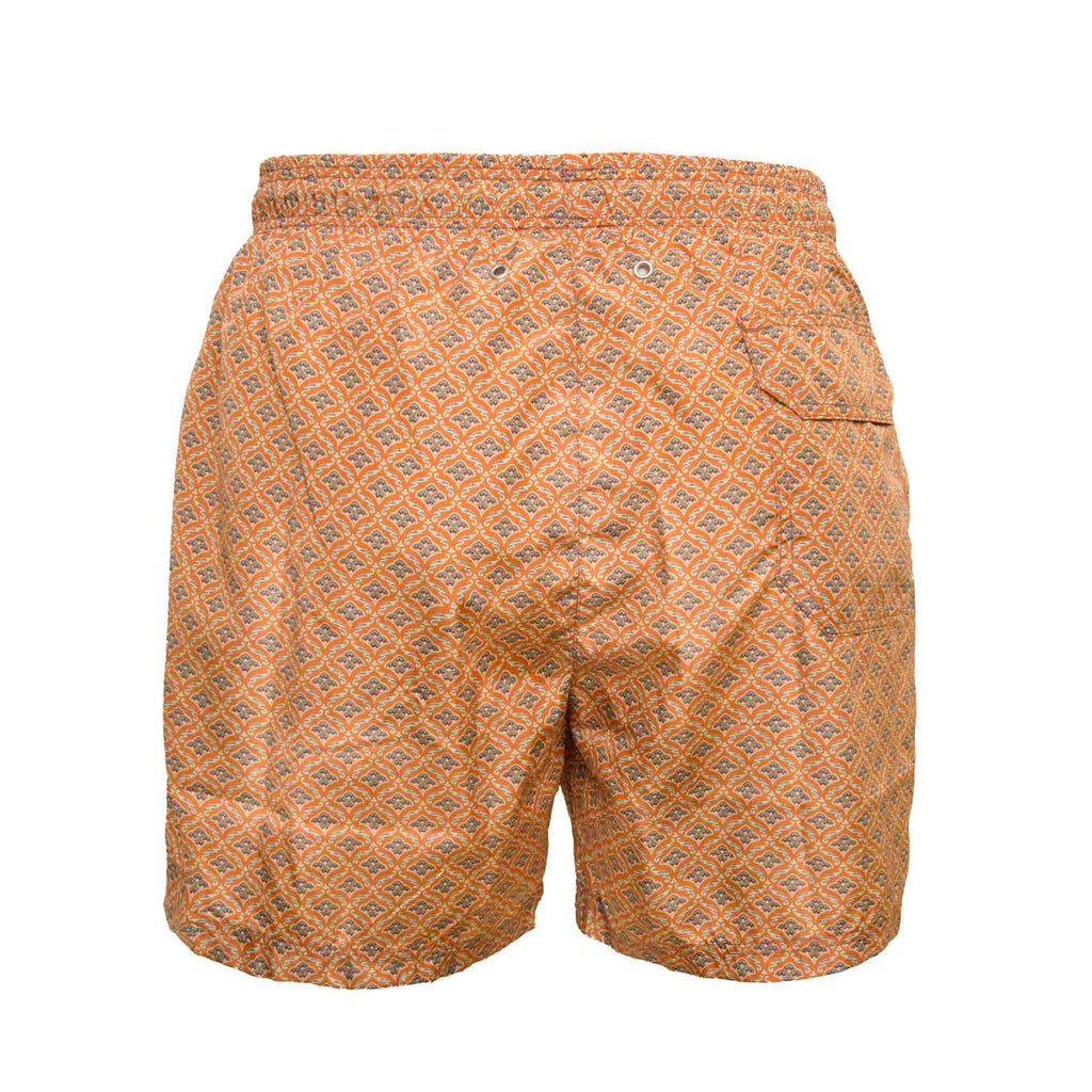 sera fine silk - procida orange swimsuit