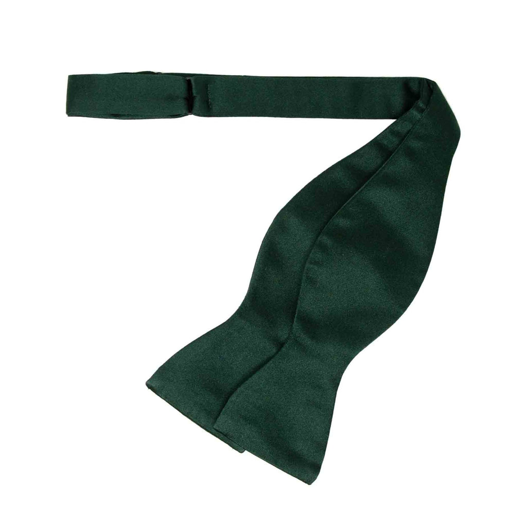 sera fine silk - green self-tie silk bow tie