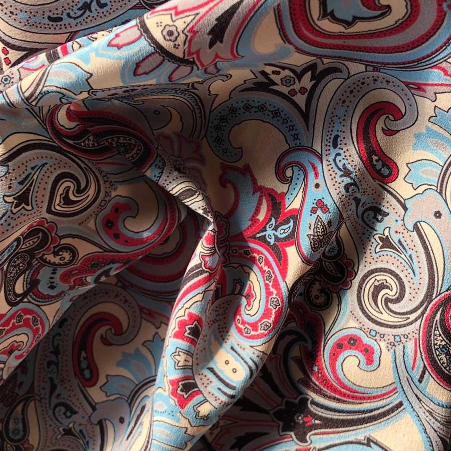 serà fine silk - Paisley pattern Silk face mask