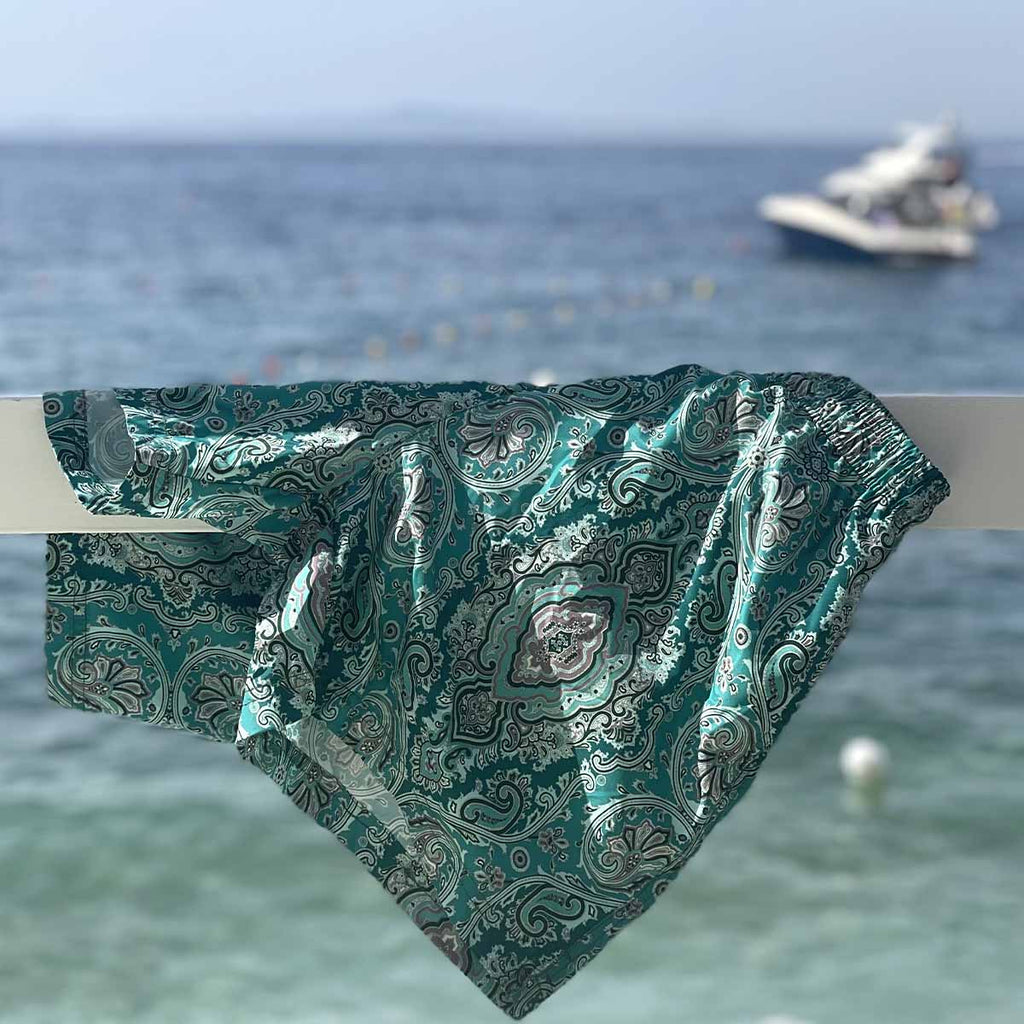 sera fine silk - ischia emerald green swimsuit