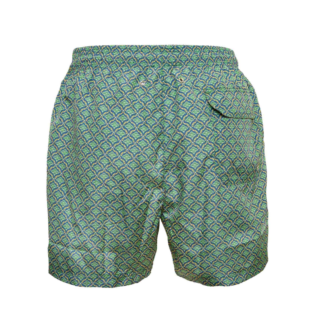 Procida Green Swimsuit Serà Fine Silk