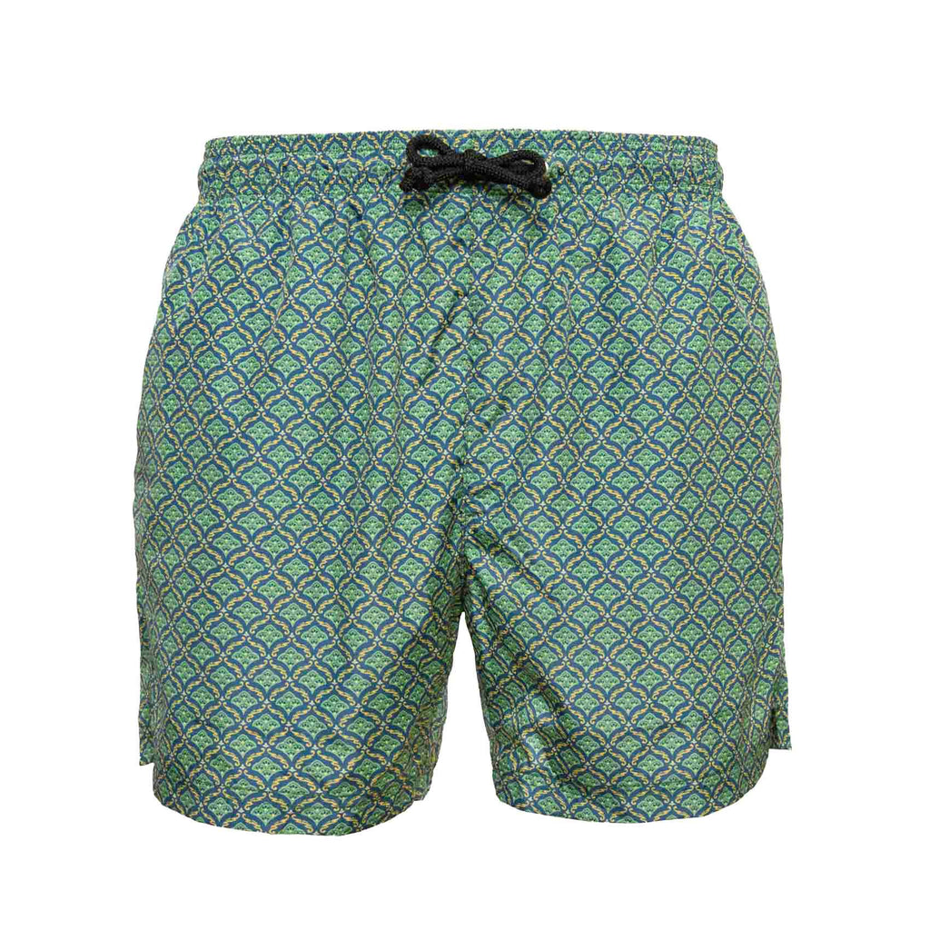 Procida Green Swimsuit Serà Fine Silk