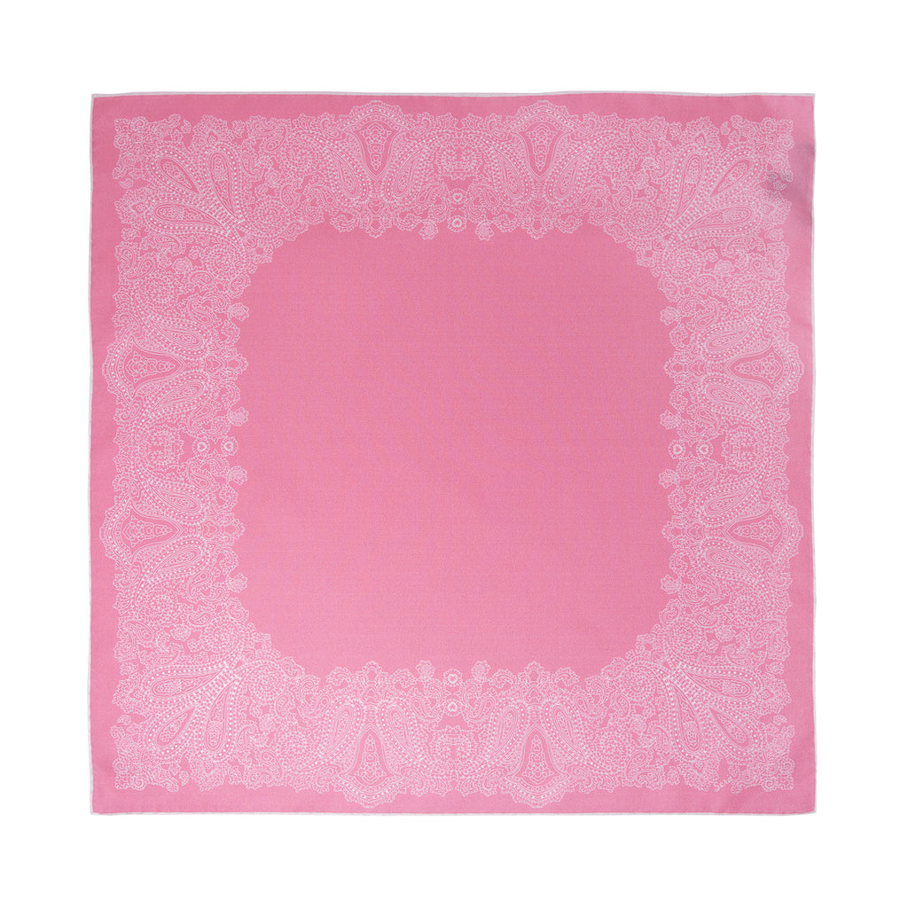 Mediterranean Coral Pink Pocket Square