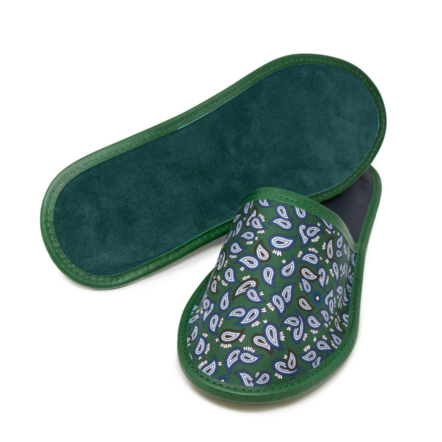 & Leather Slippers Small Paisley
